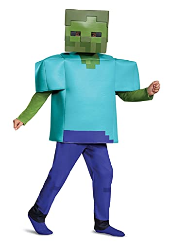 Disguise Zombie Deluxe Child Costume, Green, Size/(4-6)