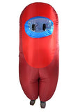 Sus Crewmate Killer Childrens Costume (Child 5ft 3Inches Tall, Red)