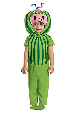 Disguise Cocomelon Costume for Kids, Official Cocomelon Costume Watermelon Headpiece, Toddler Size Small (2T)