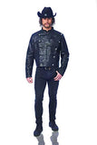Costume Culture Men's Faux Leather Jacket with Zipper, Black, Standard