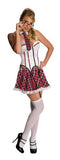 Secret Wishes Sexy School Girl Costume, Red Plaid/White, Small