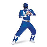 Disguise Men's Plus Size Blue Ranger Classic Muscle Adult Costume, XXL (50-52)