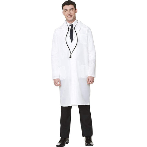 Doctor Lab Coat Men's Costume Large 42-44 White