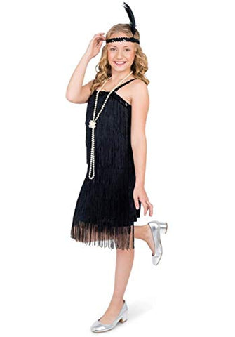 Wonder Clothing Little Girls' Black Flapper Costume