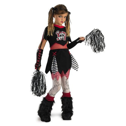 Kids Gothic Cheerleader Costume Medium (7-8)