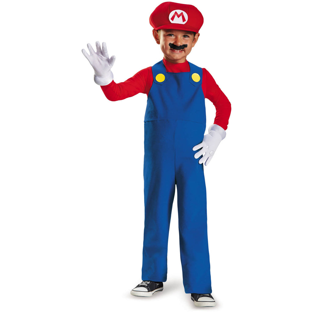 Nintendo Super Mario Brothers Mario Boys Toddler Costume, Small/2T - Small/2T