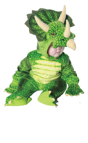 Underwraps Costumes Baby's Triceratops Costume Jumpsuit, Green, X-Large (4-6 Yrs)