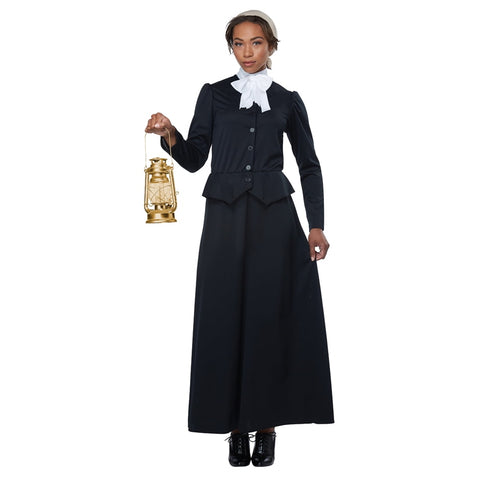 California Costumes Women's Susan B. Anthony - Harriet Tubman - Adult Costume Adult Costume, Black/White, Small - Large
