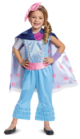 Disguise Disney Pixar Bo Peep Toy Story 4 Deluxe Girls' Costume, Blue, Medium (7-8)