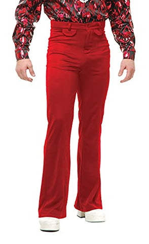 Charades Men's Disco Pants, Red, W44