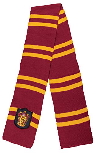 Disguise Harry Potter Scarf, Wizarding World Hogwarts Scarves for Adults, Movie Quality Character Dress Up Costume Accessory Gryffindor, House Themed Colors, 60 Inch Length