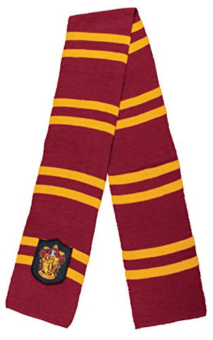 Disguise Harry Potter Scarf, Wizarding World Hogwarts Scarves for Adults, Movie Quality Character Dress Up Costume Accessory Gryffindor, House Themed Colors, 60 Inch Length