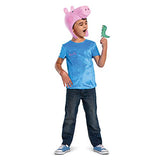 George Pig Costume for Boys, Official Nick Jr Character Top and Hat, Classic Toddler Size Small (2T) Multicolored