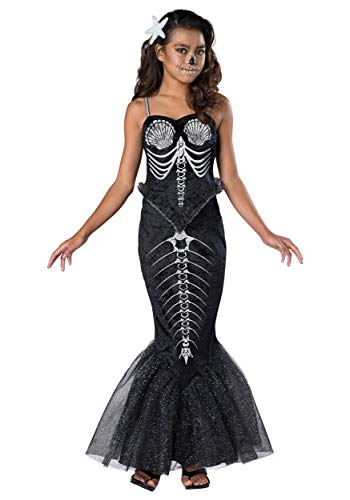 Fun World Girl's Skeleton Mermaid Costume Large