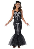 Fun World Girl's Skeleton Mermaid Costume Large