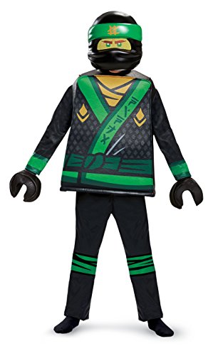 Disguise 23515G Lloyd LEGO Ninjago Movie Deluxe Costume, Green, Large (10-12)