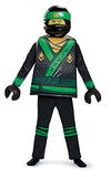Disguise 23515G Lloyd LEGO Ninjago Movie Deluxe Costume, Green, Large (10-12)