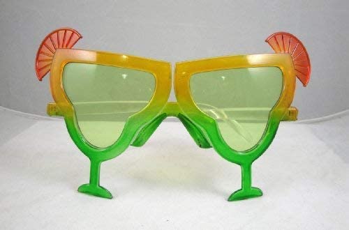 Tropical Margarita Glass Party Favor Ombre Sunglasses 12 ct