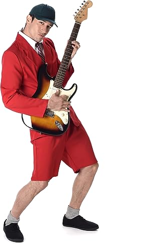 Karnival Costumes Red School Boy Rocker Men's Costume Large 42-44