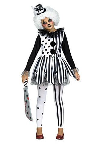 Fun World Big Girl's Killer Clown Girls Children's Costume, Multicolor, Large 121512L