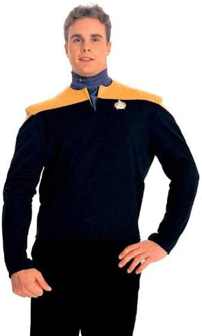 Deep Space Nine Shirt Adult Costume Gold - Small