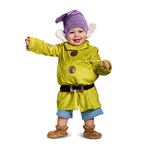 Dopey Costume for Infants, Official Disney Snow White Themed Costume Outfit, Infant Size (12-18 months)