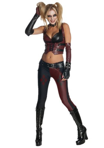 Secret Wishes Harley Quinn Arkham City Costume - XS