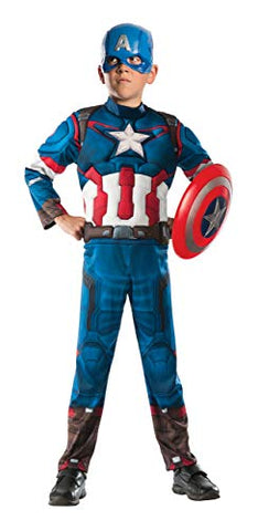 Avengers Ultron Captain America Muscle Costume Boy`s Size Medium 8-10