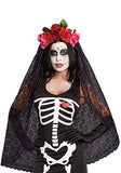 Dreamgirl Women's Dia de los Muertos Sugar Skull Costume Headpiece