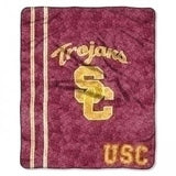 USC Trojans Plush Fleece SHERPA Blanket 50 x 60