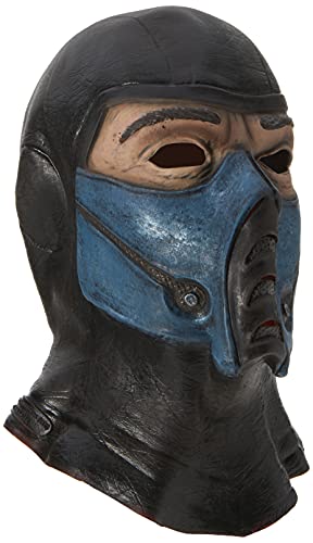 Mortal Kombat Deluxe Overhead Subzero Mask, Black, One Size
