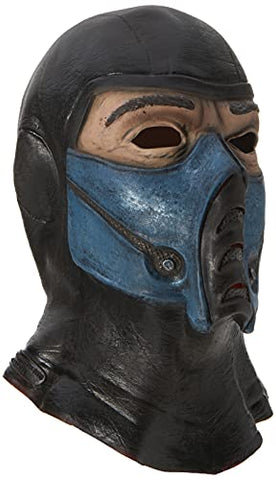 Mortal Kombat Deluxe Overhead Subzero Mask, Black, One Size