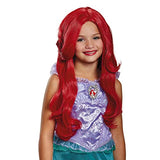 Disguise Disney Princess Ariel Little Mermaid Girls' Wig, RED