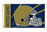 NCAA Notre Dame Fighting Irish 3-by-5 Foot Flag with Grommets - Helmet Design