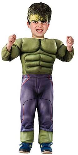 Avengers Marvel Hulk Toddler Muscle Costume with Headpiece Size 1-2