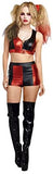 Dreamgirl Harlequin Crop Top, Black and Red Crop Top