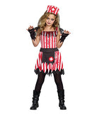 SugarSugar Girls Candy Striper Costume, One Color, Large, One Color, Large