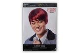 K-Pop Adult Costume Wig | Cosplay, Halloween Costume, & Leisure Wig | 100% Synthetic Fiber | Red Hair Color