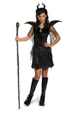 Disney Maleficent Movie Black Gown Tween Deluxe Costume, Junior/7-9