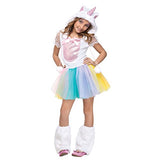 Fun World Unicorn Costume, Medium 8-10, Multicolor