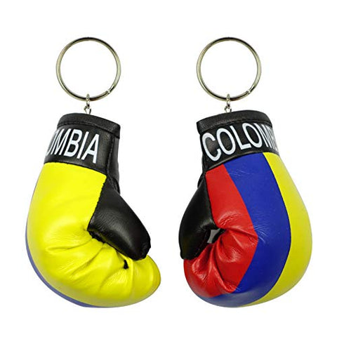 Fantasia Collection 4" Boxing Gloves Colombia Flag Keychain