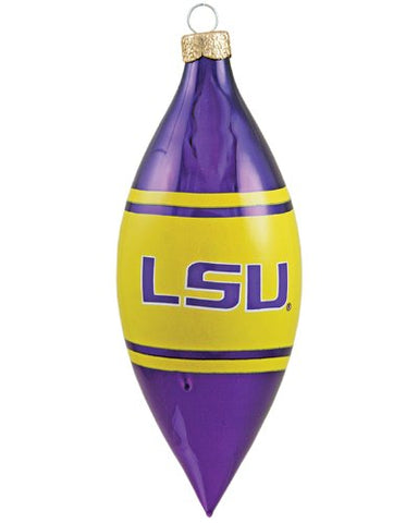 NCAA LSU Fightin Tigers 3-Piece Glass Tear Drop Ornament Set