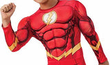 Rubies DC Comics Deluxe Muscle-Chest The Flash Costume