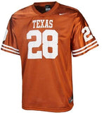 NIKE Texas Longhorns #28 Youth Orange Replica Football Jersey