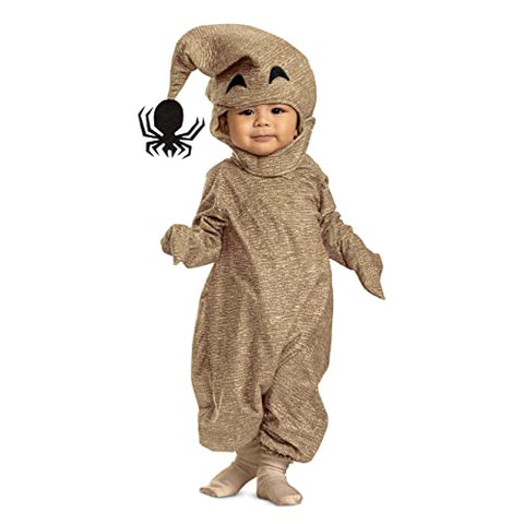 Disguise unisex baby Oogie Boogie Costume, Official the Nightmare Before Christmas Onesie, Size Infant and Toddler Costumes, As Shown, Size 12-18 months US