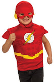 Flash Muscle Chest Costume Shirt with Cape and Headpiece