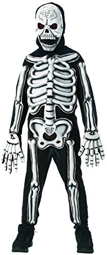 Rubies Glow in The Dark Skeleton Child Costume, Large, One Color