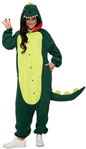 Forum Men's Dinosaur Onesie Jumpsuit Costume, As Shown, STD