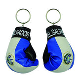 Fantasia Collection 12 Count 4" Boxing Gloves El Salvador Flag Keychain