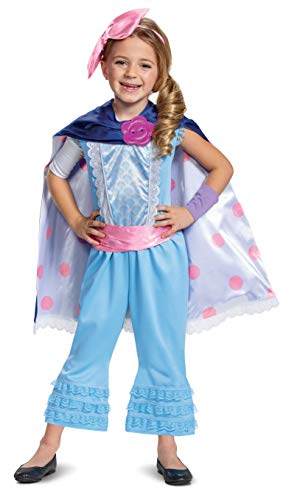 Disguise Disney Pixar Bo Peep Toy Story 4 Deluxe Girls' Costume, Blue, Medium (7-8)